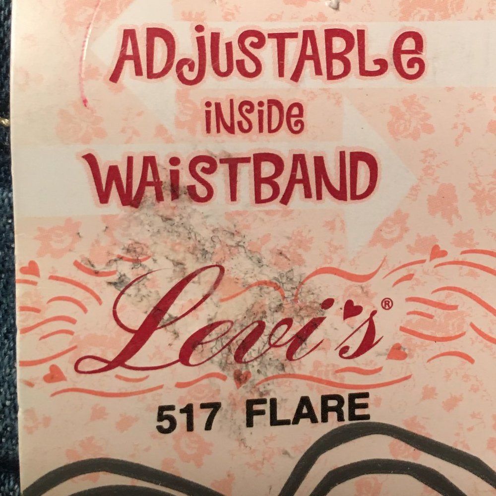 Girls LEVI'S 517 Stretch Flare "Vintage" Adjustable Waist Jeans NEW WITH TAG!_10
